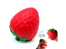 big strawberry squishy stress ball